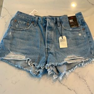 Levi's Women's Light Blue Denim Shorts